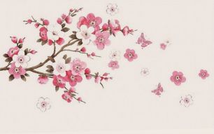 Фреска Нежная розовая сакура