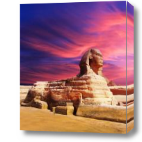 Картина Сфинкс в Египте на закате